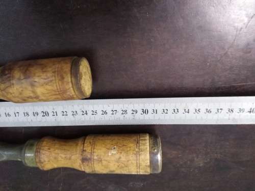 2 Vintage EA Berg Eskilstuna Sweden 25 & 50mm Chisels -  PLEASE C Pics & Desc