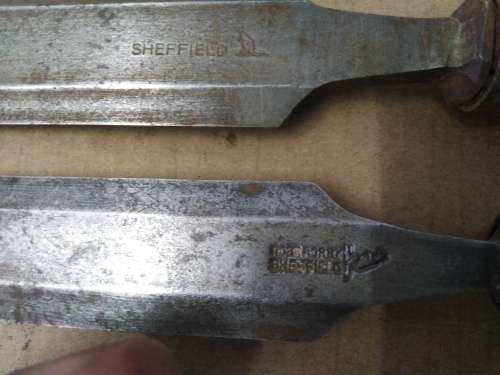 2 Vintage Robt Sorby Chisels -  PLEASE C Pics & Desc