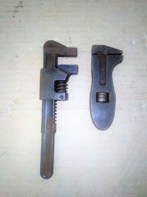 2 VINTAGE ADJUSTABLE WRENCH - CHECK PICs 4 MAKERS MARK  - Please C Pics N Description