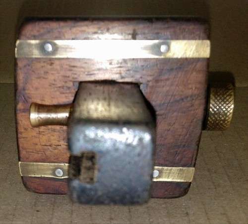 VINTAGE MORTICE GAUGE - BRASS and WOOD- Please C Pics N Description