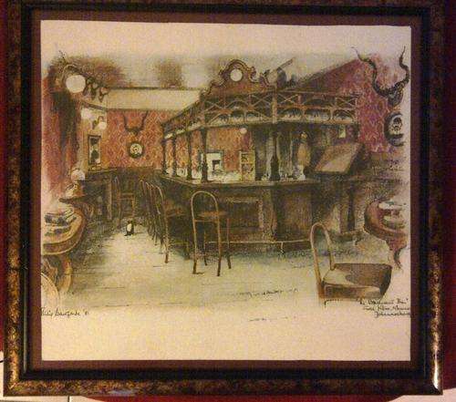 Phillip Bawcome - Framed - The restruant bar - Gold Mine Museum