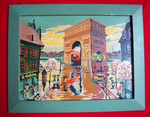 Original oil on canvas board - Beautiful French scene - Antoine  - 40x30cm - see pics