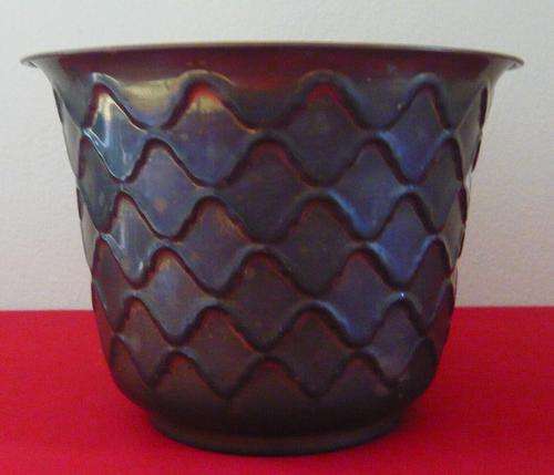 Brass Vase 18cm heaigh 20cm brim