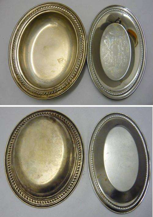 2 x silver plated servers - See pics & Desc