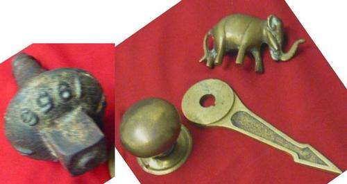 1956 SARS RAILWAY SCREW HEAD & OTHER ITEMS  (PH  = R50) - PLEASE C PICS AND DESC