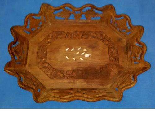 INLAID WOODEN TRAY 30x22cm - REF DESC FOR PIC AND INFO