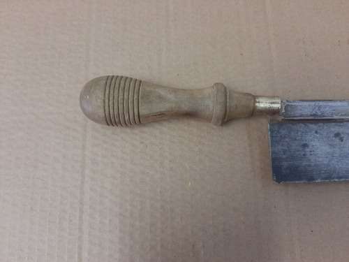 Vintage Dove Tail Saw, heavy gauge blade, brass collar and Steel spine - Please C Pics N Description