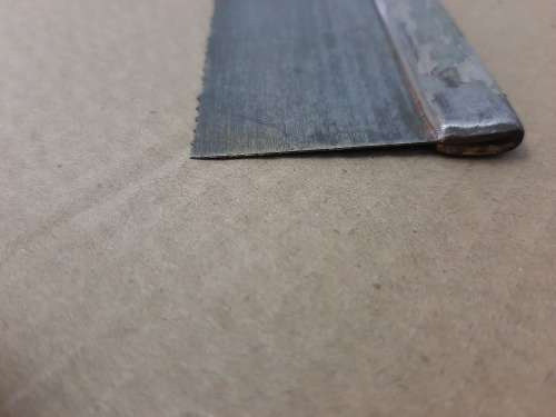 Vintage Dove Tail Saw, heavy gauge blade, brass collar and Steel spine - Please C Pics N Description