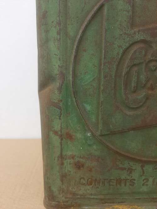 RARE Castrol Motor Oil Can - 2 Imp. Gallons - No Lid - C Pics 4 Condition