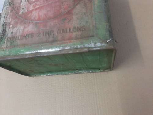 RARE Castrol Motor Oil Can - 2 Imp. Gallons - No Lid - C Pics 4 Condition