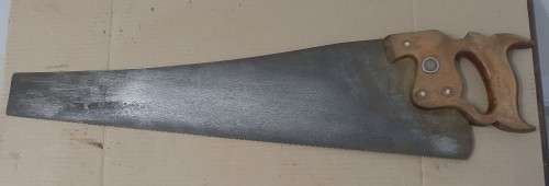 Vintage Disston D8 saw - medallian and Visible etching on 60cm 8tpi blade - see pictures
