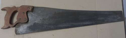 Vintage Disston D8 saw - medallian and Visible etching on 60cm 8tpi blade - see pictures