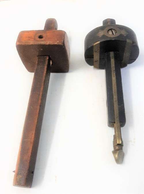 2 VINTAGE MEASURING / MORTICE GAUGES  - Desc incl Photos