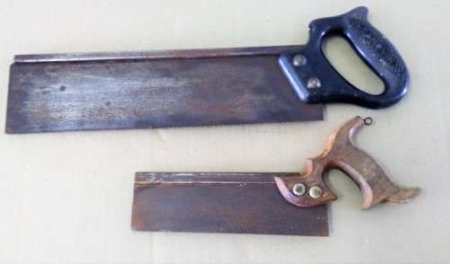 SANDVIK MITRE & VINTAGE TENON SAWS -  Please C Pics N Description