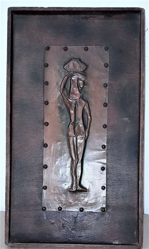 3 x COPPER PLATE SCULPTURES - VARIOUS SIZES - SEE PICTURES