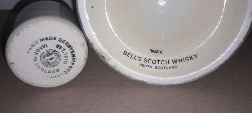 2 VINTAGE COLLECTABLE BOTTLES - BELLS by WADE & GODSHILL SCRUMPY