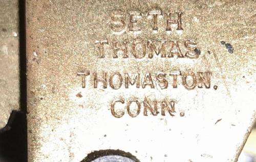 SETH THOMAS MOVEMENT FOR PARTS OR REPAIRS -See Pictures -