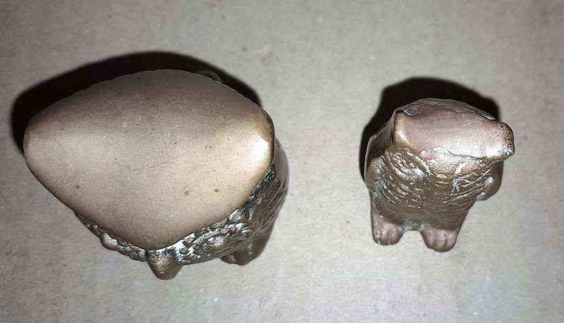 2  BRASS OWLS HEIGHT APPROX 5cm -See Pictures