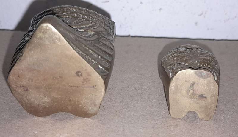 2  BRASS OWLS HEIGHT APPROX 5cm -See Pictures