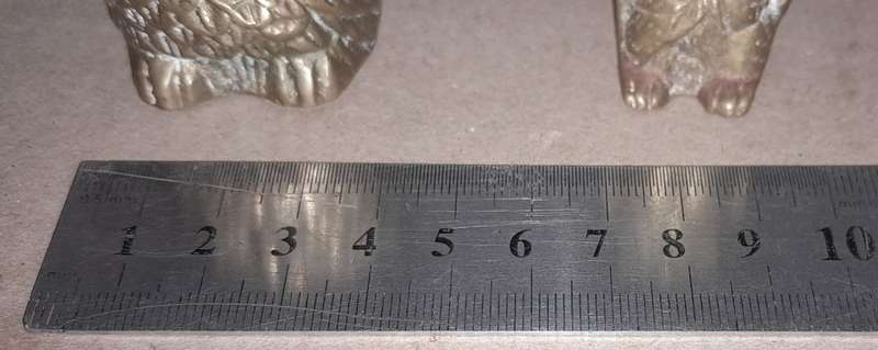 2  BRASS OWLS HEIGHT APPROX 5cm -See Pictures