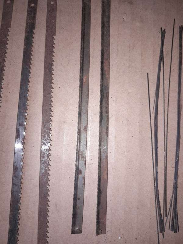 VARIOUS SAW BLADES - SOME DONT HAVE END TABS - PLEASE SEE DESCRIPTION FOR MORE DETAILS