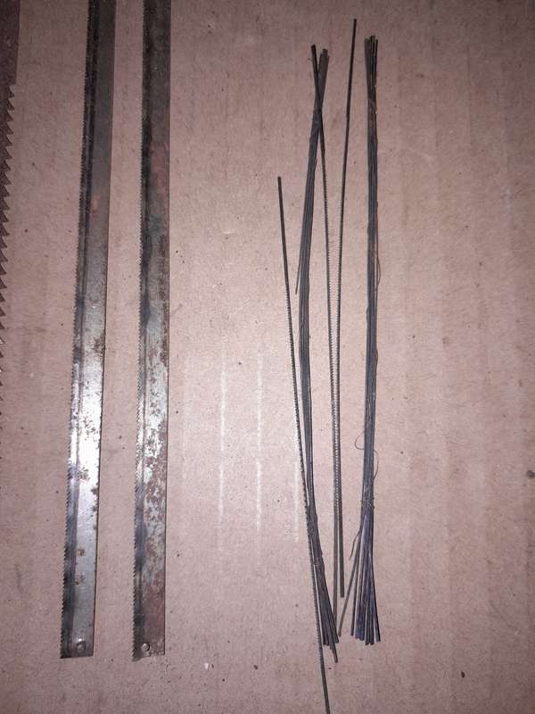 VARIOUS SAW BLADES - SOME DONT HAVE END TABS - PLEASE SEE DESCRIPTION FOR MORE DETAILS