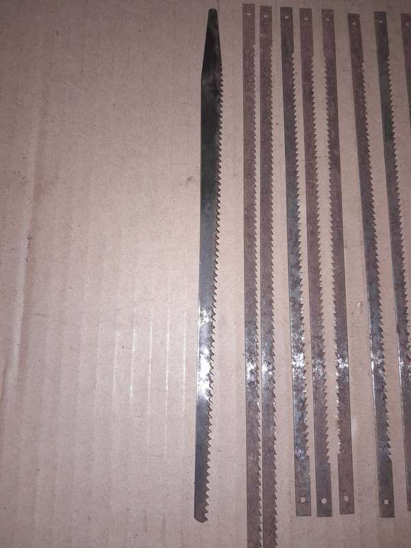VARIOUS SAW BLADES - SOME DONT HAVE END TABS - PLEASE SEE DESCRIPTION FOR MORE DETAILS