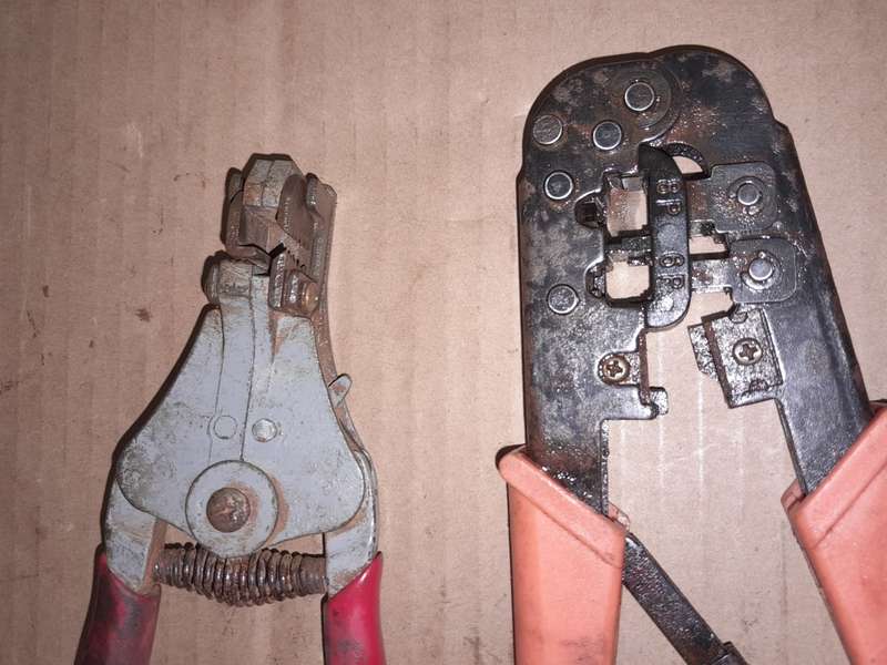 A CRIMPER & A WIRE STRIPPER - See Pictures -