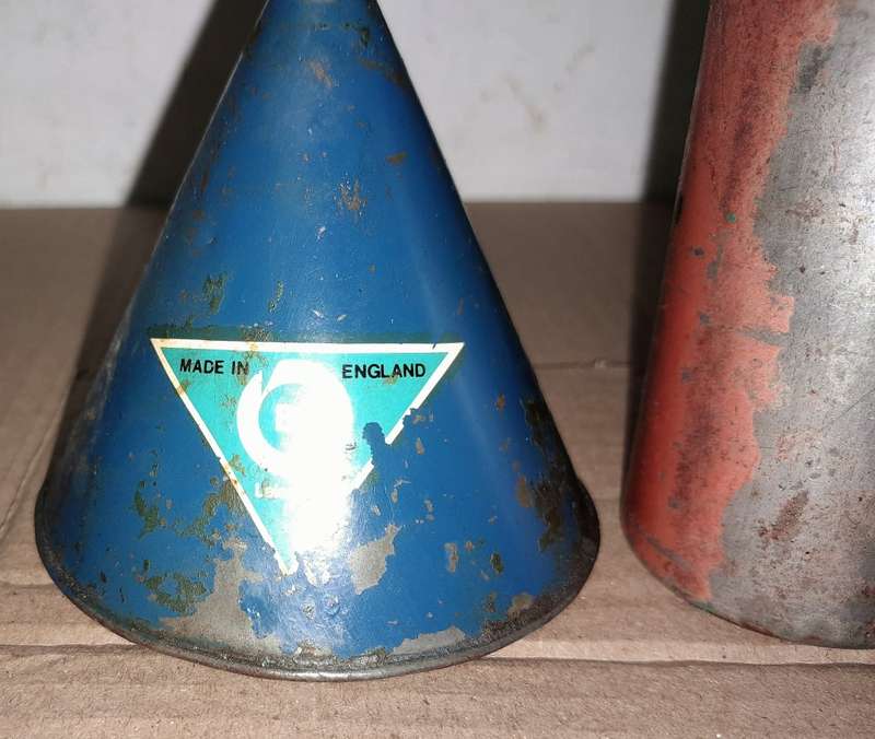 2 OIL DISPENSING CANS - SEE PICTURES