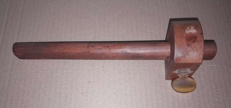 A MORTICE/MARKING GAUGE WITH RULED SHAFT + ANOTHER  - AS PER PICTURES