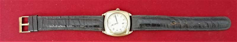 VINTAGE Fully Functional CYMA 15j CUSHION CASE - Dial - GOLD FILLED by HANDLEY -PLEASE SEE PICTURES