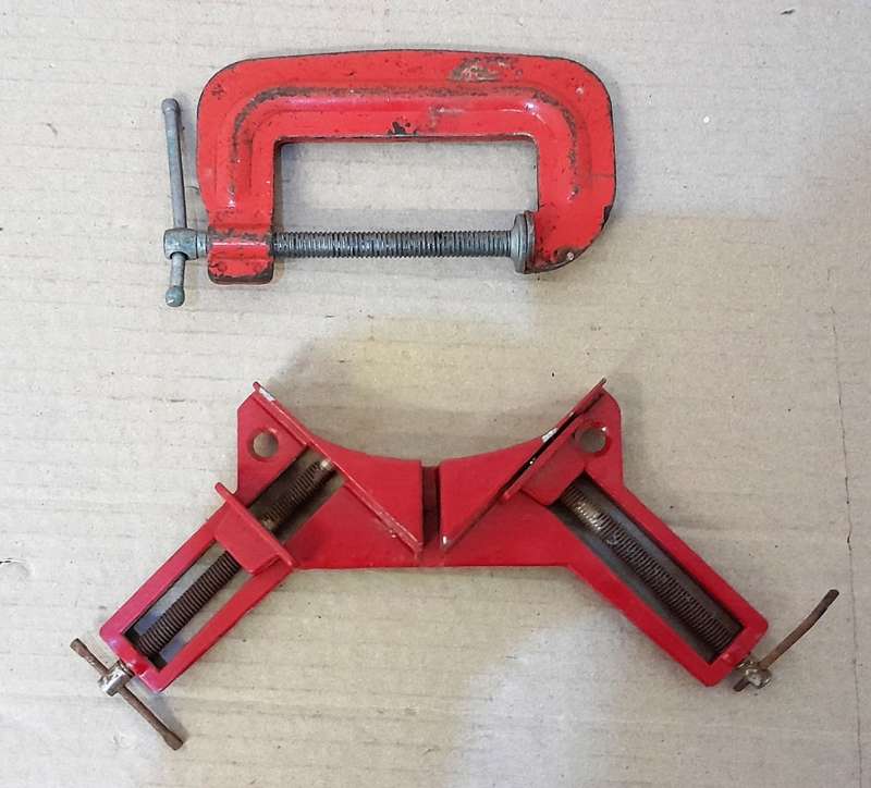 2 clamps - Stanley Handyman G clamp & a corner clamp - as per pictures
