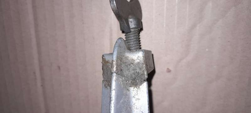 Mole Hand Crank Grinder (Repaired) Can be bolt mounted -
