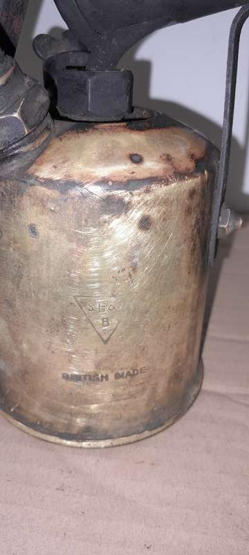 Vintage SH&S British made blow lamp