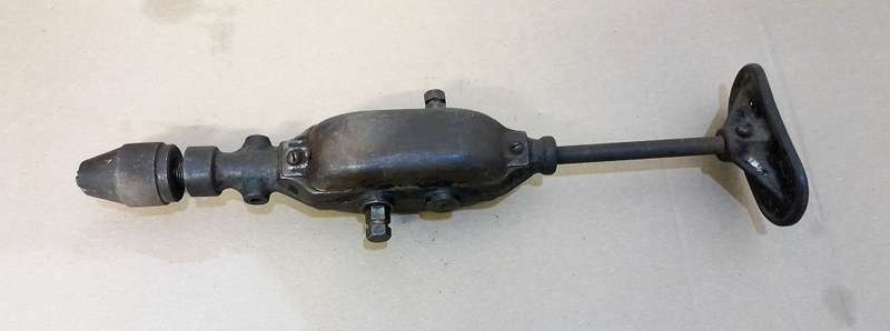 Vintage 2 speed Breast Drill - missing handle