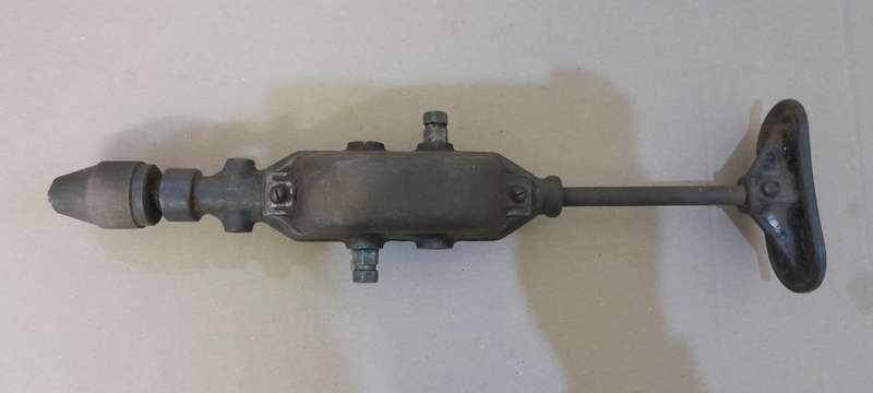 Vintage 2 speed Breast Drill - missing handle