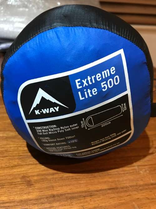 K-way Extreme Lite 500 Down Sleeping bag