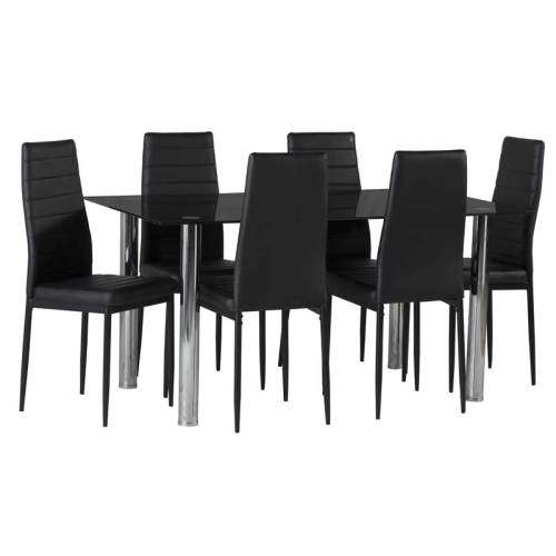 Dining Suite / Dinette set (7 Piece Tempered Glass 10mm)