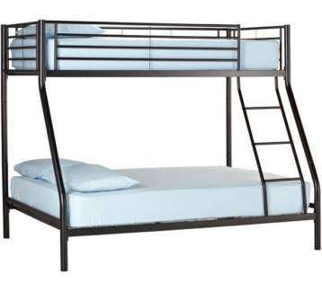Beds (Tri-Bunk) Metallic Silver / Black