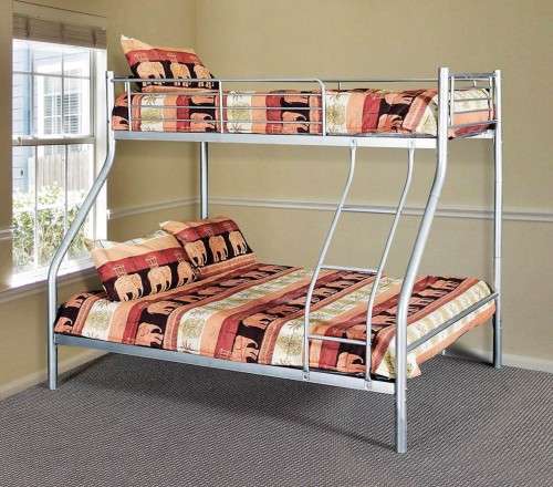 Beds (Tri-Bunk) Metallic Silver / Black