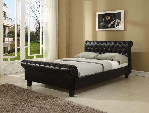 Chesterfield Sleigh Bed King Extra length