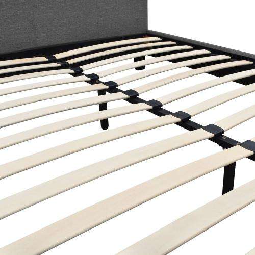 Queen / Double Size Fabric Bed Frame -Grey