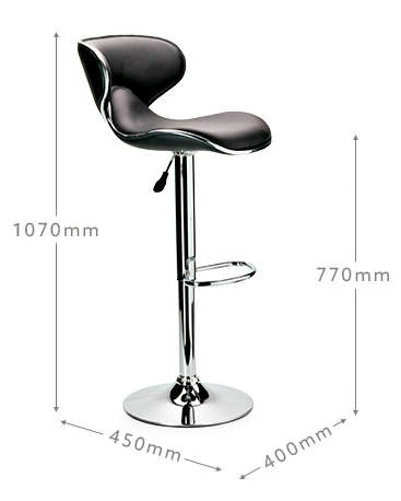 Bar stools - red / black