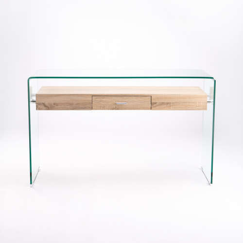 Console with glass / drawer / drawer server