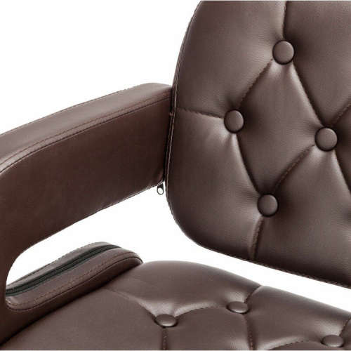 Bar Stools  / Kitchen Breakfast Swivel Chairs - Set of Two - Brown Colour