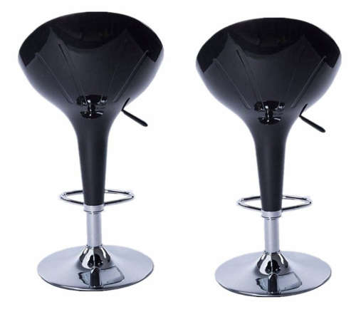Bar Stools / Kitchen Counter Stools - Set of 2  Black Colour