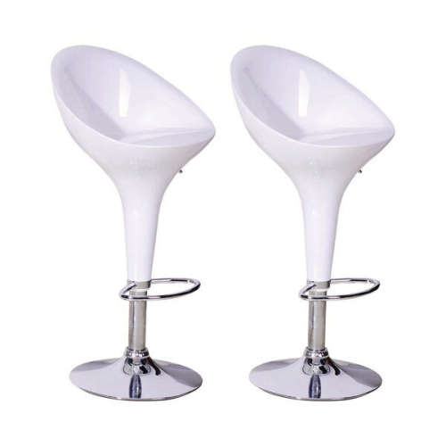 Bar Stools / Kitchen Counter Stools - Set of 2 - White Colour