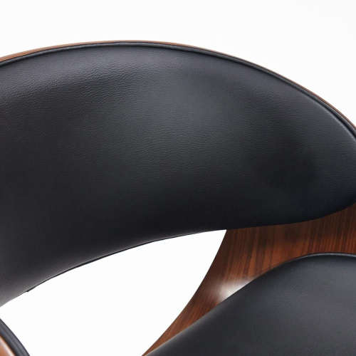 Bar Stools / Kitchen Counter Chairs  Set of 2 - Black / Brown Colour