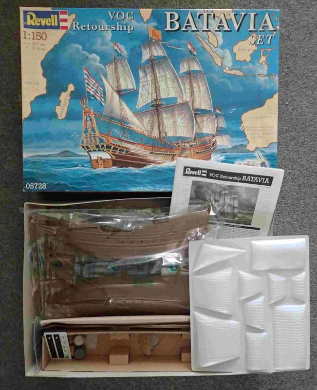 Revell 1/150 scale Dutch VOC sailing ship 'Batavia' complete kit