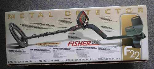Fisher F22 metal detector - good condition & fully working, 2 yrs old